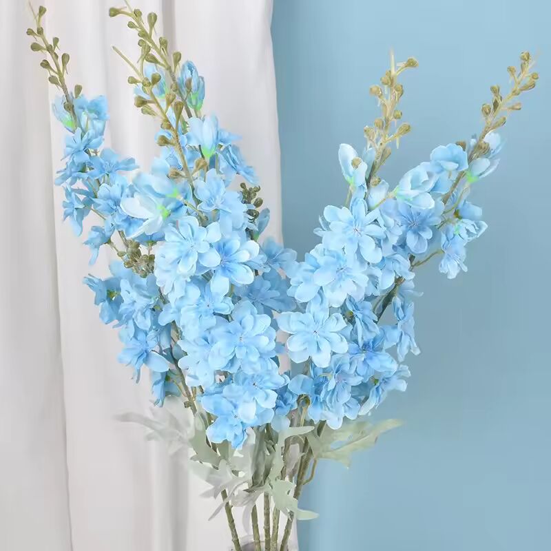 87CM Artificial 2-Fork Plush Swallow Grass Home Decoration Hyacinth Wedding Decoration Photography Prop Silk Flower